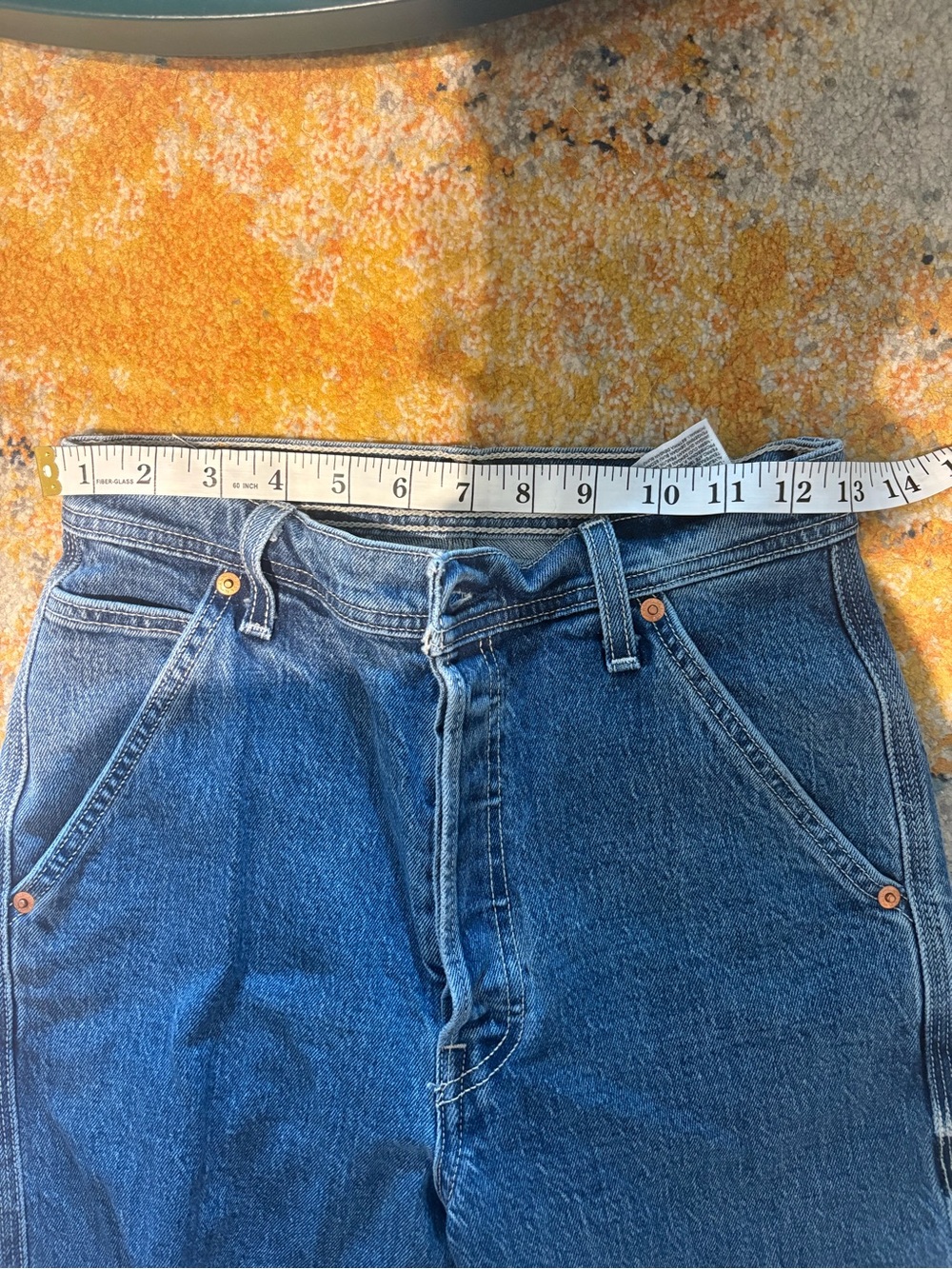 Levi's High-Rise Wide Leg Jeans in Medium Blue - Picture 7 of 7